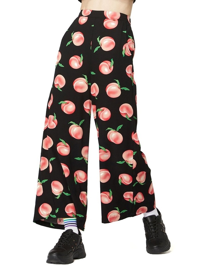 Peachy Viscose Flare Pants Black