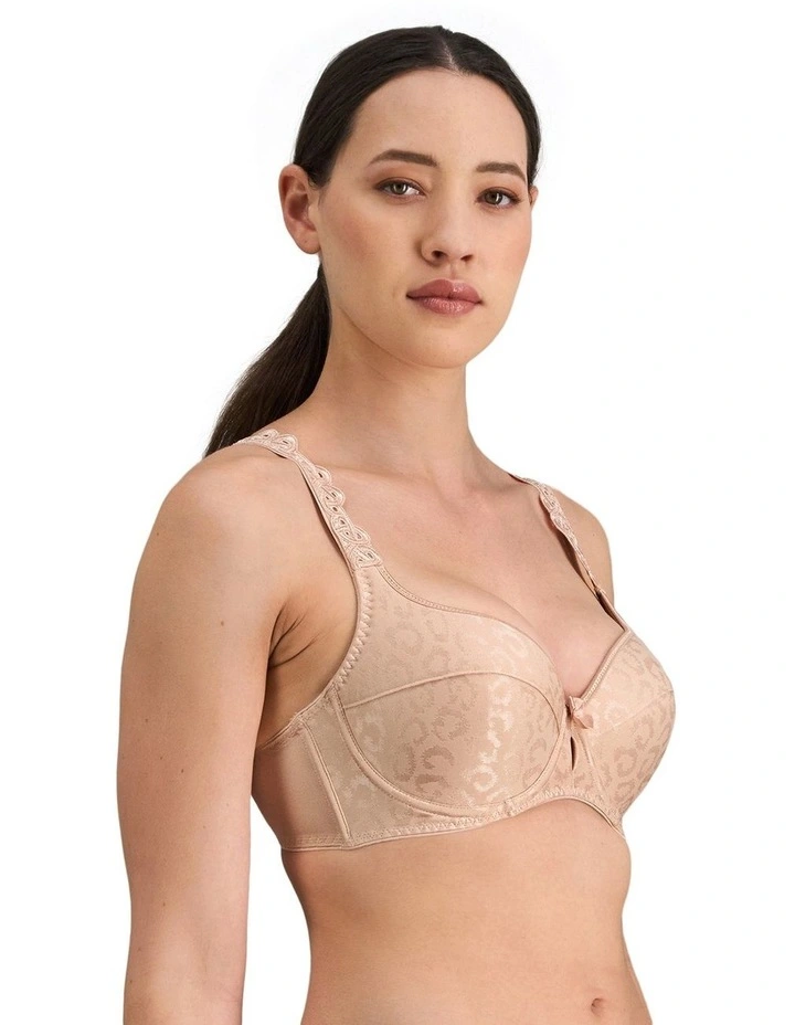 Damask Contour Bra in Latte image 3