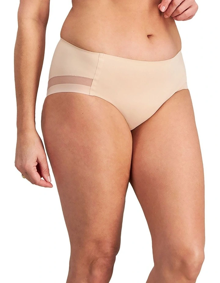 Comfit Collection Midi Brief in Latte image 2