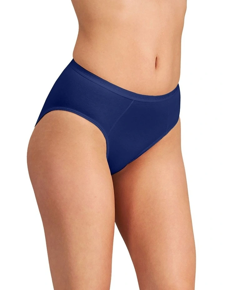 Body Cotton High Cut Brief Twinpack in Medieval Blue/Ink Blue image 4