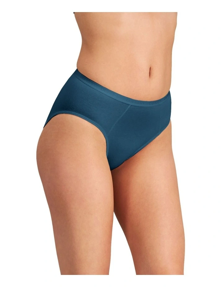 Body Cotton High Cut Brief Twinpack in Medieval Blue/Ink Blue image 5
