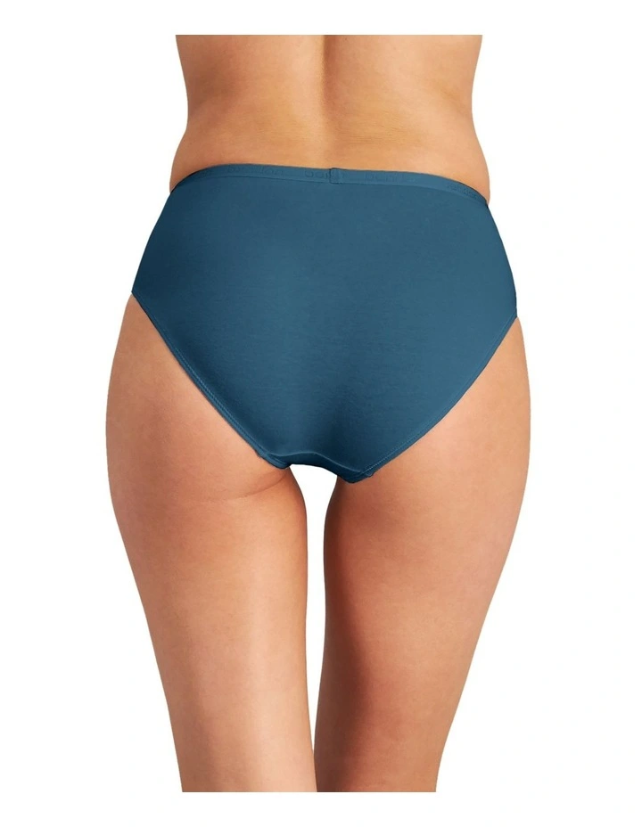 Body Cotton High Cut Brief Twinpack in Medieval Blue/Ink Blue image 7