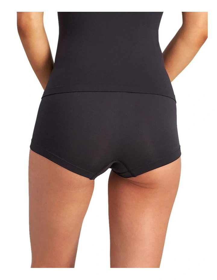 Bendon Seamless Boy Leg Brief in Black image 2