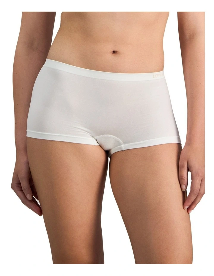 Bendon Seamless Boy Leg Brief in White image 1