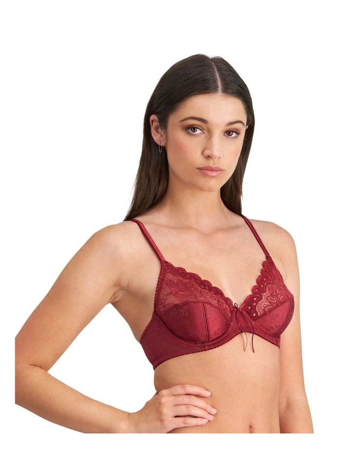 Yvette Underwire Bra in Tibetan Red image 2