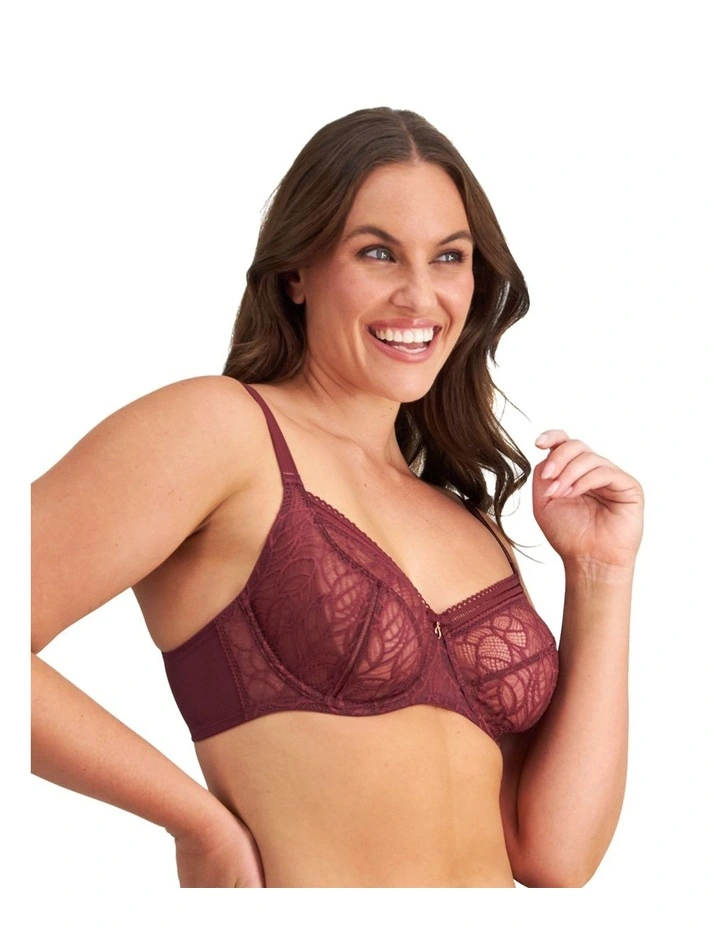 Mysterious Underwire Bra in Windsor Wine image 2