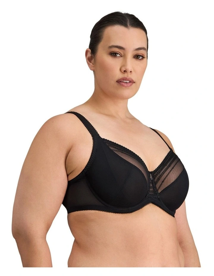 Faithful Underwire Bra in Black image 4