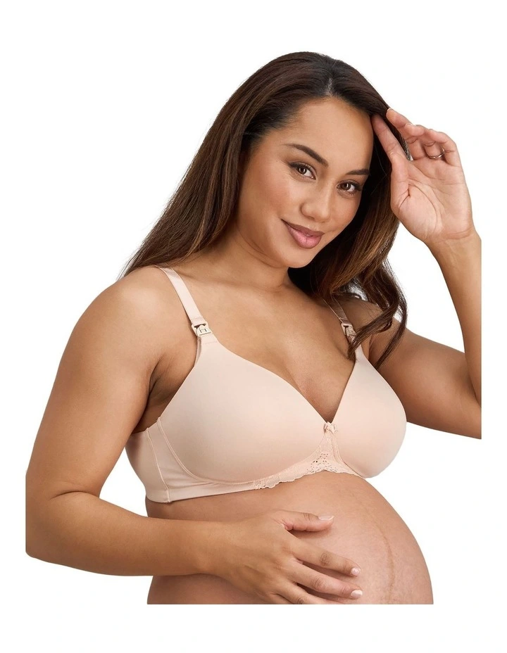 Bendon Nurture Maternity Bra in Latte image 3