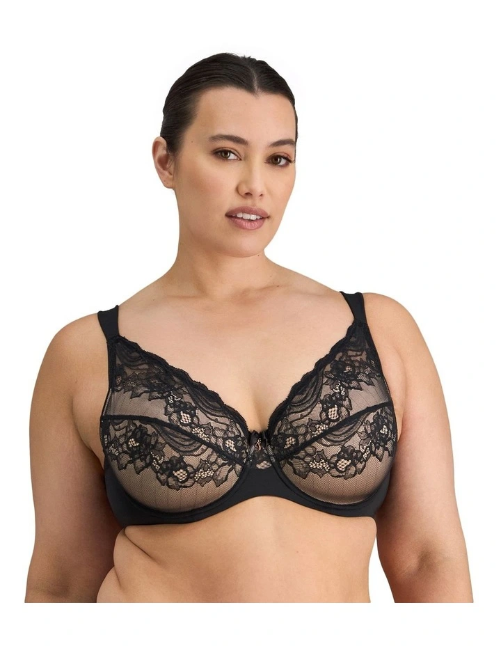 Intrigue Contour Bra in Black image 1