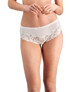 Alice Boy Leg Brief in White