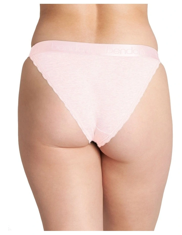 Cotton Logo Tanga in Icy Pink image 3