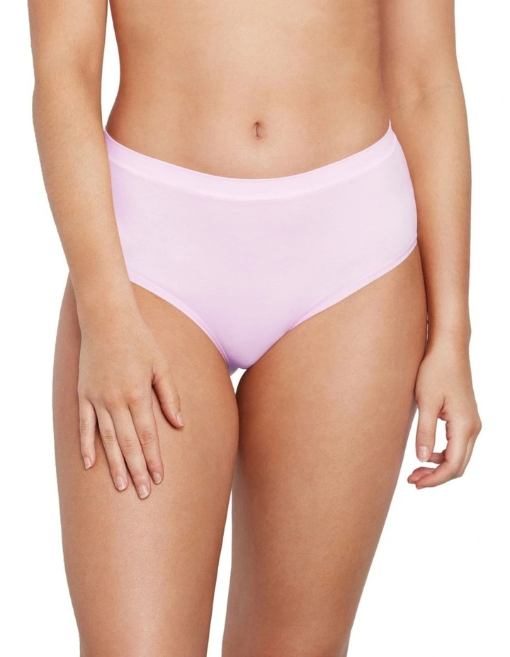 Seamless High Rise Brief in Winsome Orchid image 1