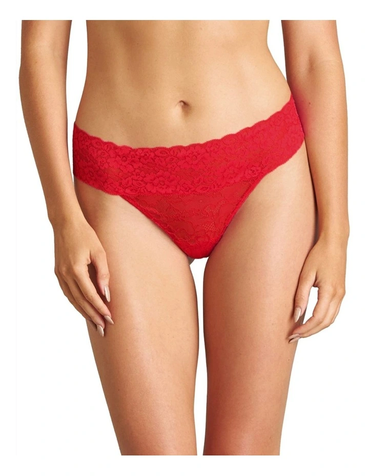 Lace G-String in Salsa image 1