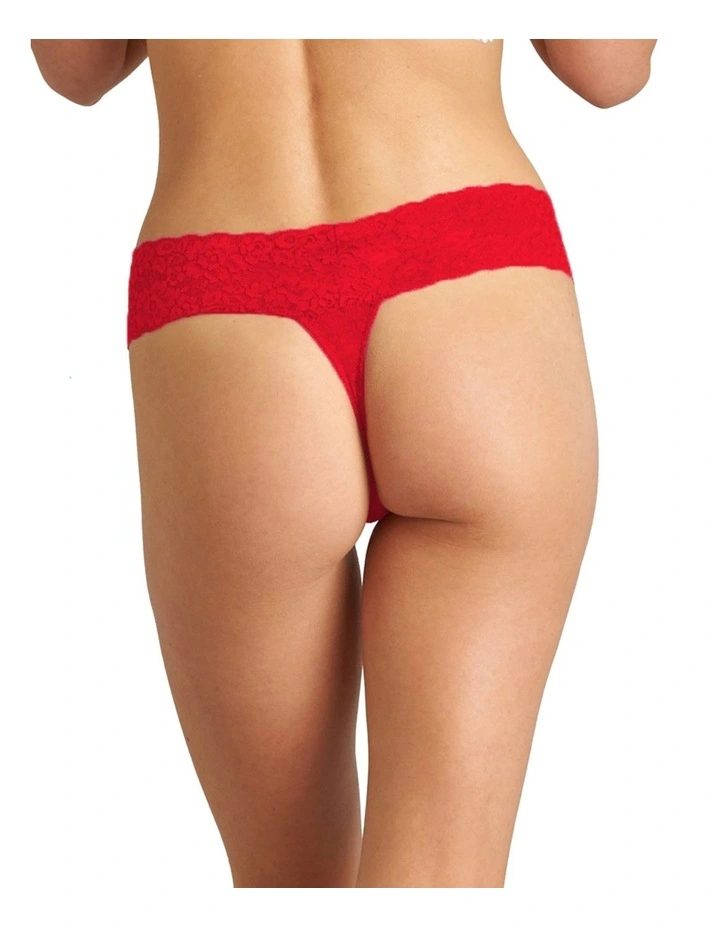 Lace G-String in Salsa image 2