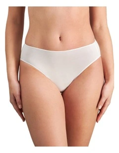 Au Naturel High Cut Brief in White