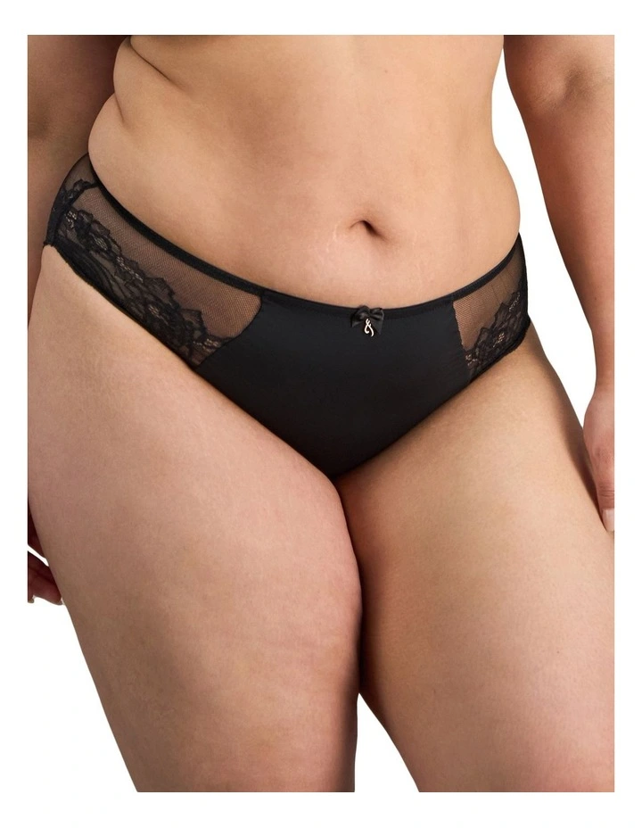 Intrigue Midi Brief in Black image 1