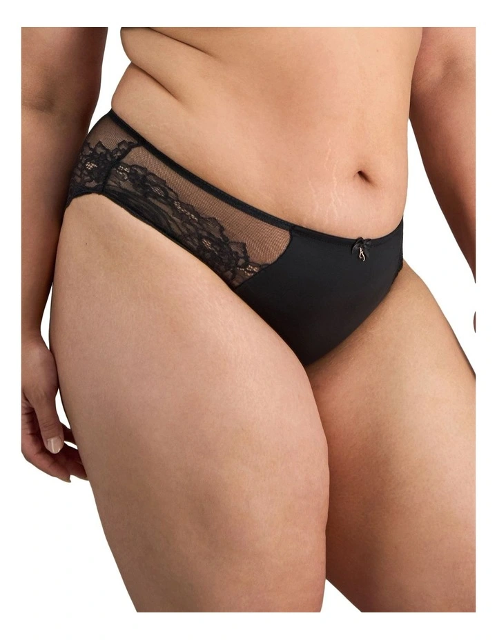 Intrigue Midi Brief in Black image 4