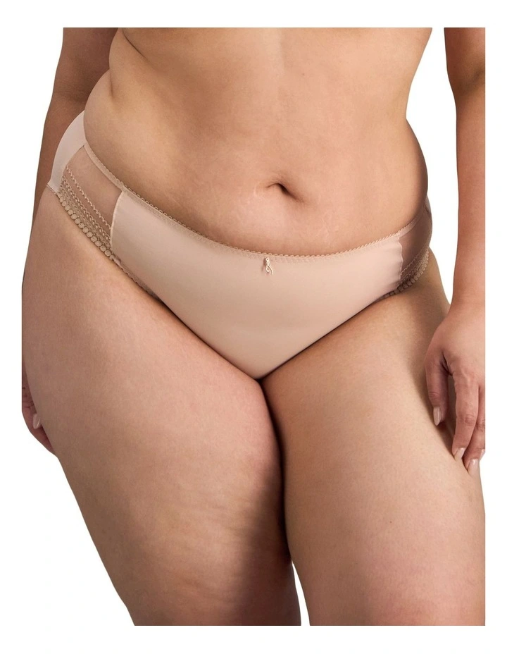 Faithful High Cut Brief in Latte image 1