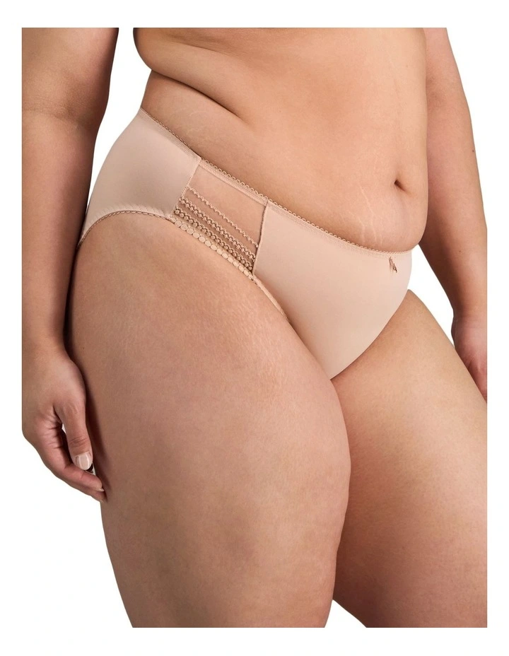 Faithful High Cut Brief in Latte image 4