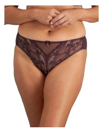 Vivacious High Cut Brief in Purple