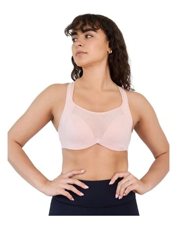 Power Wired Sports Bra in Latte