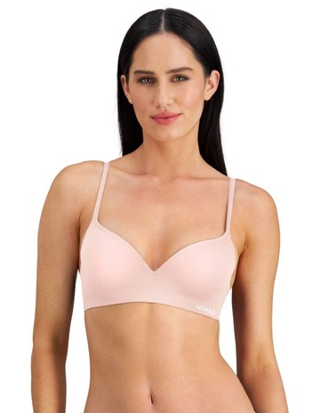 Sexy And Seamless Wirefree Bra in Silver Pink