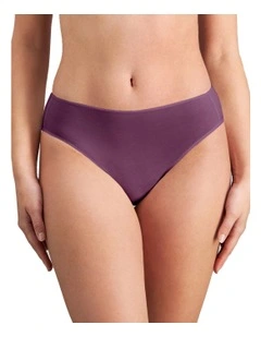 Au Naturel High Cut Brief in Plum Perfect