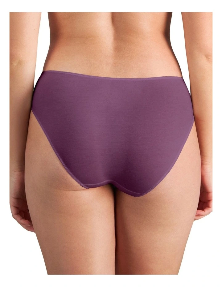 Au Naturel High Cut Brief in Plum Perfect image 2