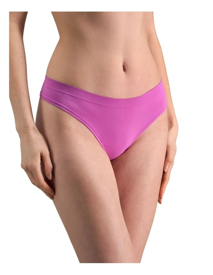 Seamless Soft Thong in Radiant Orchid image 3