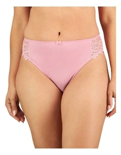 Coral High Cut Brief in Lilas