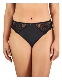 Laurel High Cut Brief in Black