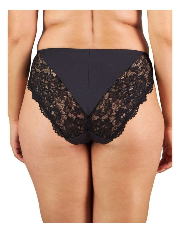 Laurel High Cut Brief in Black image 3
