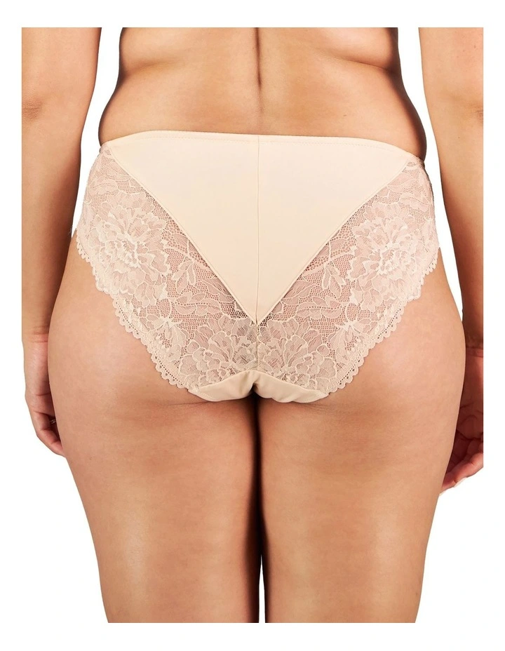 Laurel High Cut Brief in Latte image 3
