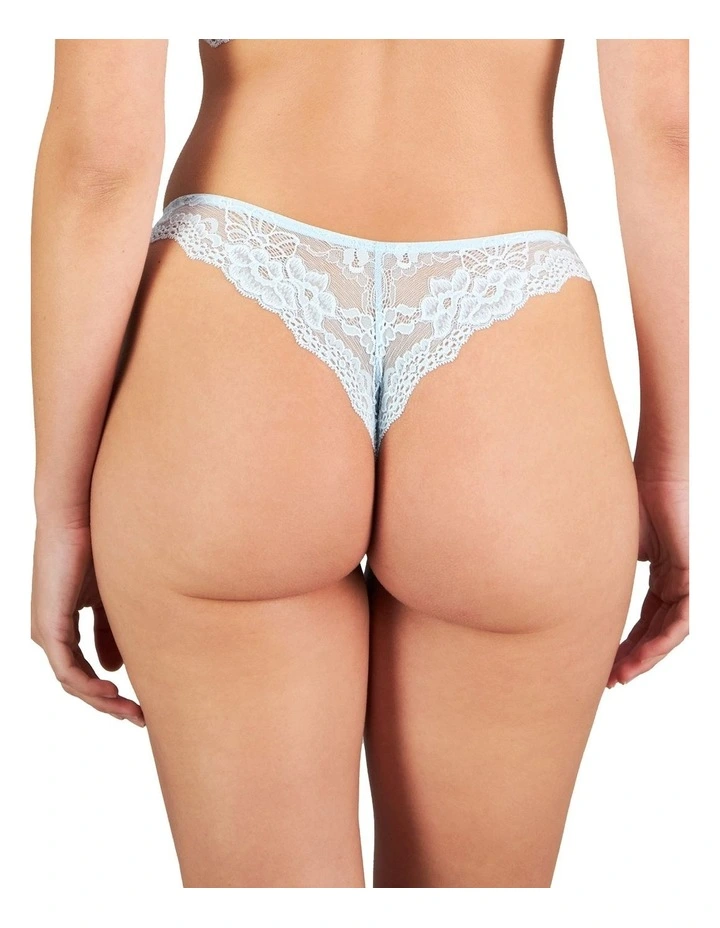 My Fit Lace Thong in Omphalodes image 2