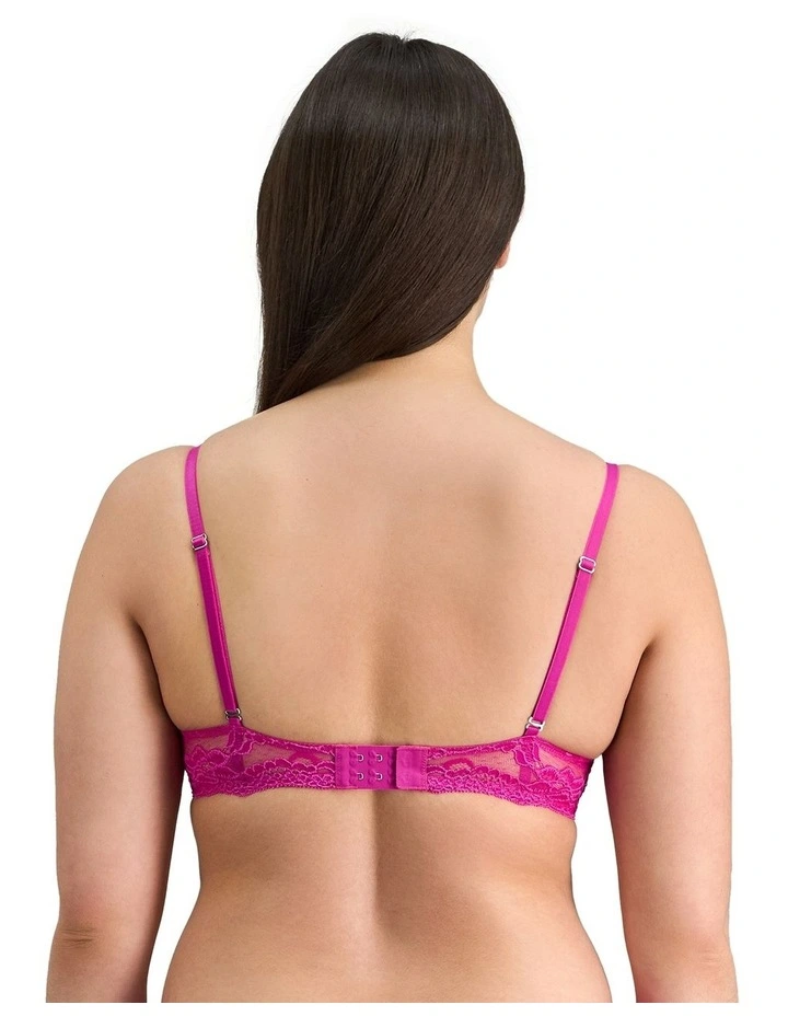 My Fit Lace Wirefree Bra in Fantasy Fuchsia image 2