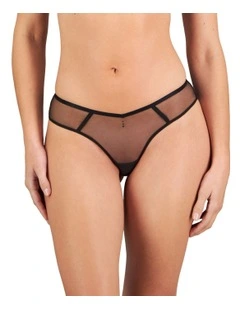 Sheer Impact Brazilian Brief in Black