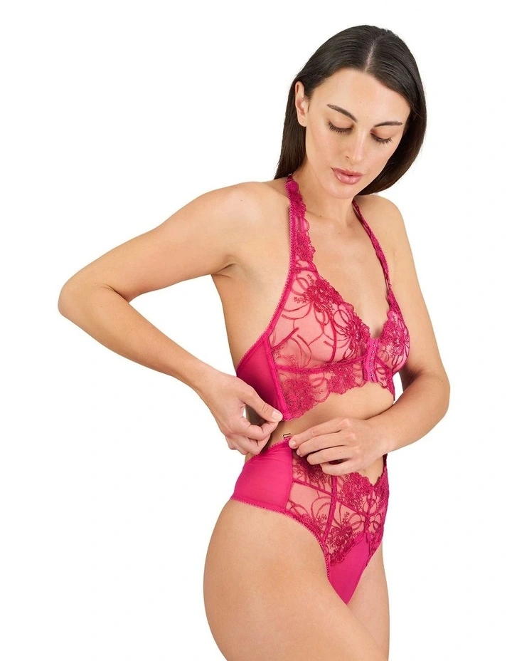 Heritage Bloom Bodysuit in Fantasy Fuchsia image 3