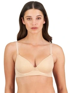 Body Lace Wirefree Bra in Latte