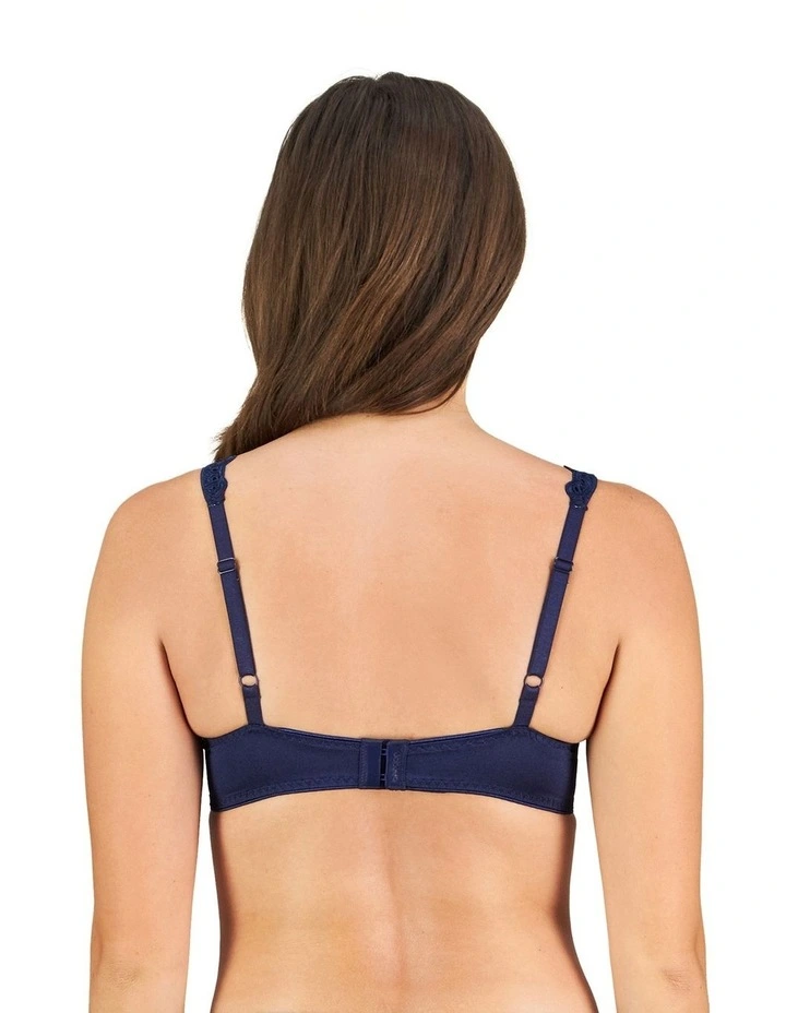 Damask Contour Bra in Medieval Blue image 3