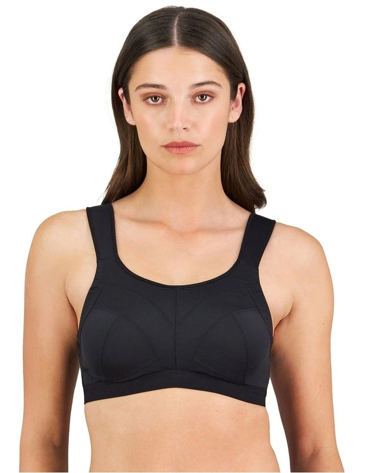 Stamina Wirefree Bra in Black image 1