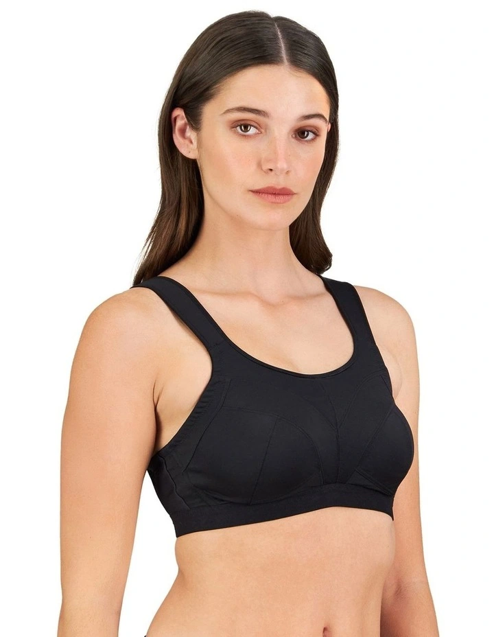 Stamina Wirefree Bra in Black image 2