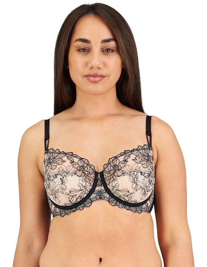 Magnetism Underwire Bra in Black/Latte image 1