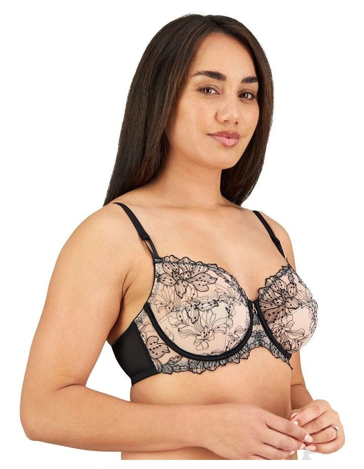 Magnetism Underwire Bra in Black/Latte image 3