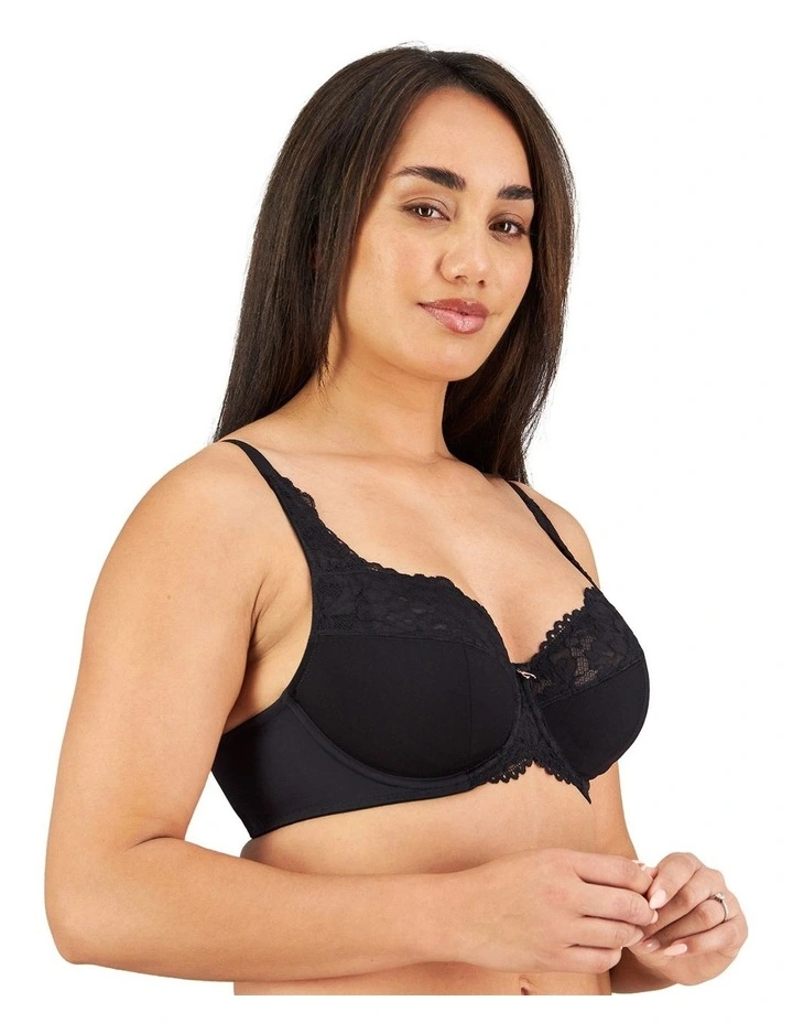 Laurel Underwire Bra in Black image 2