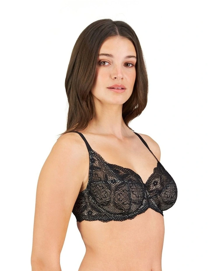 Juniper Underwire Bra in Black image 2
