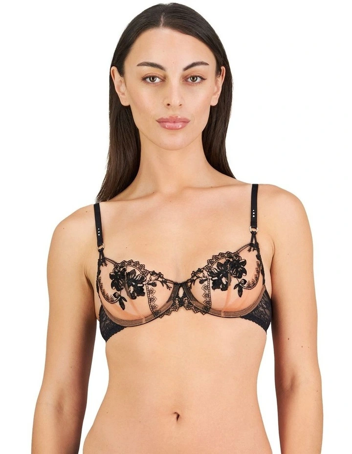 Niara Underwire Bra in Black image 1
