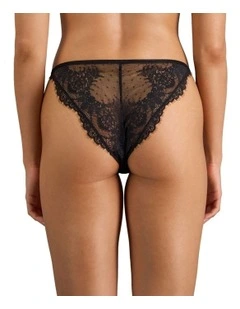 Midnight Magic Tanga in Black