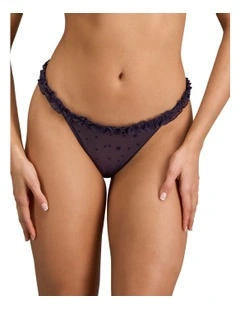 Wrapped In Stardust Tanga in Purple Velvet