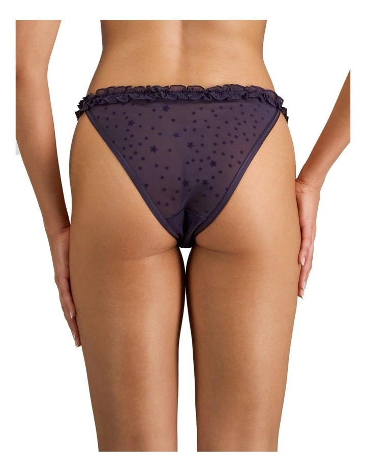 Wrapped In Stardust Tanga in Purple Velvet image 2