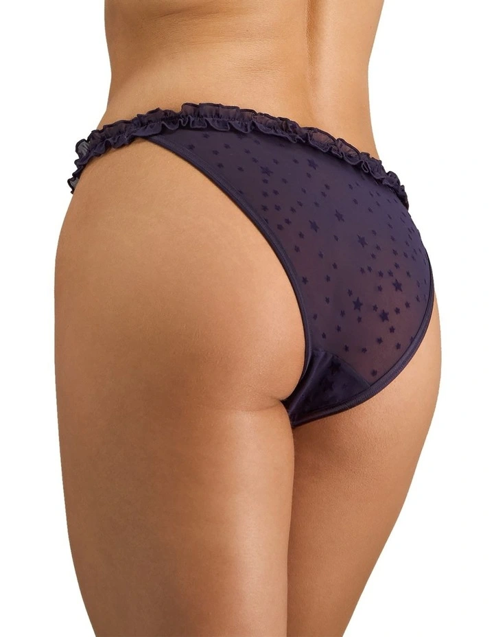 Wrapped In Stardust Tanga in Purple Velvet image 4
